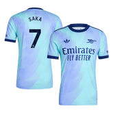 Arsenal SAKA #7 Third Away Soccer Jersey Authentic 2024/25